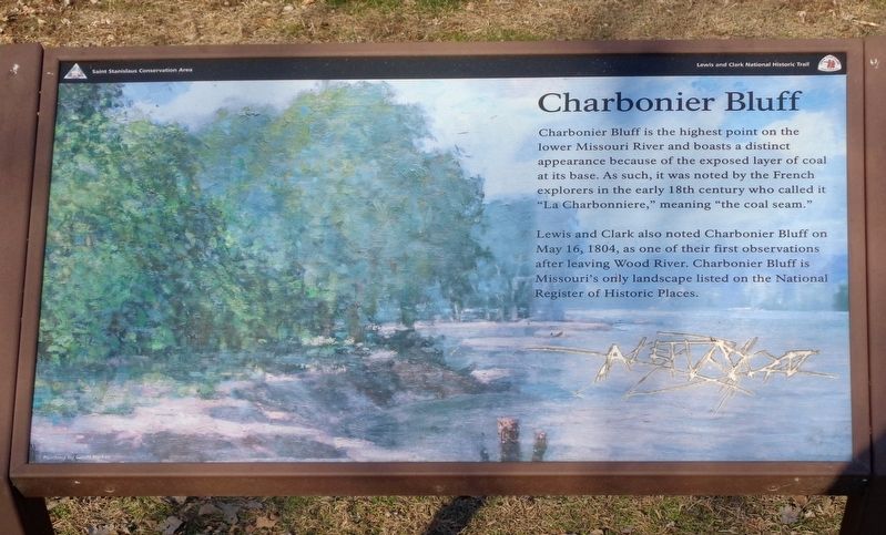 Charbonier Bluff Marker image. Click for full size.
