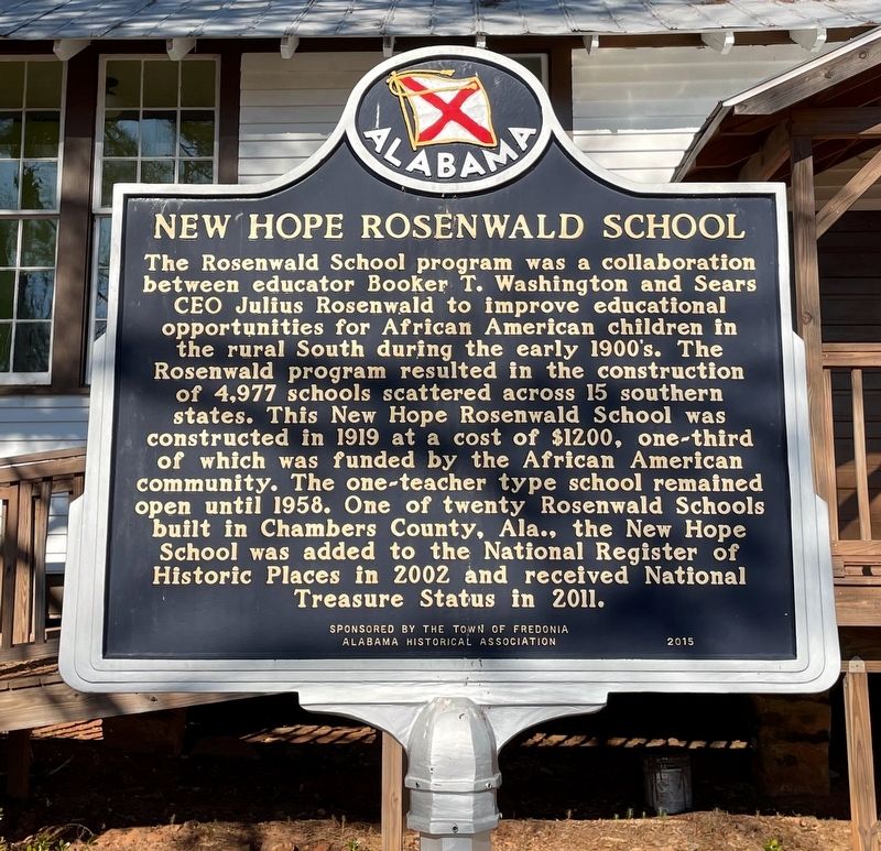 New Hope Rosenwald School Marker image. Click for full size.