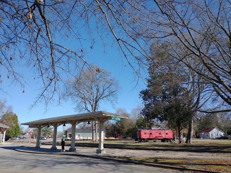 Aiken Railroad Depot. Click for full size. Aiken Railroad Depot image. Click for full size.