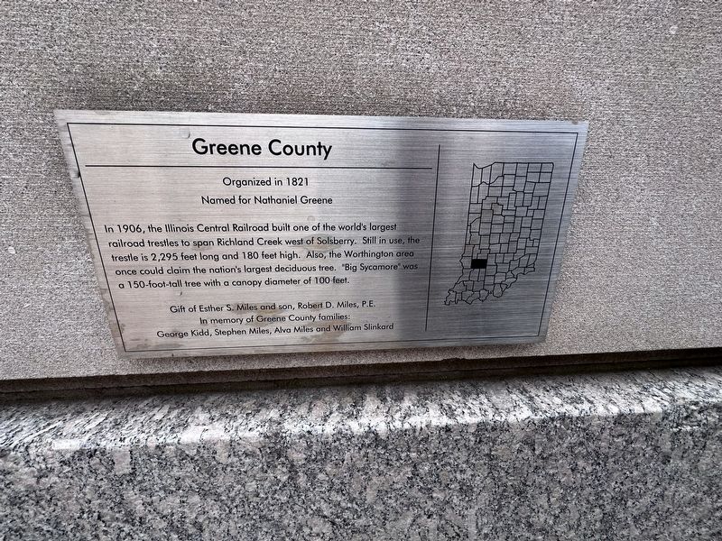 Greene County Marker. Click for full size. Greene County Marker image. Click for full size.