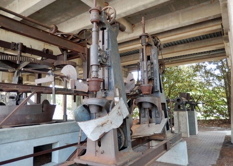 Old Pottery Production Equipment: Cutter & Presses image. Click for full size.