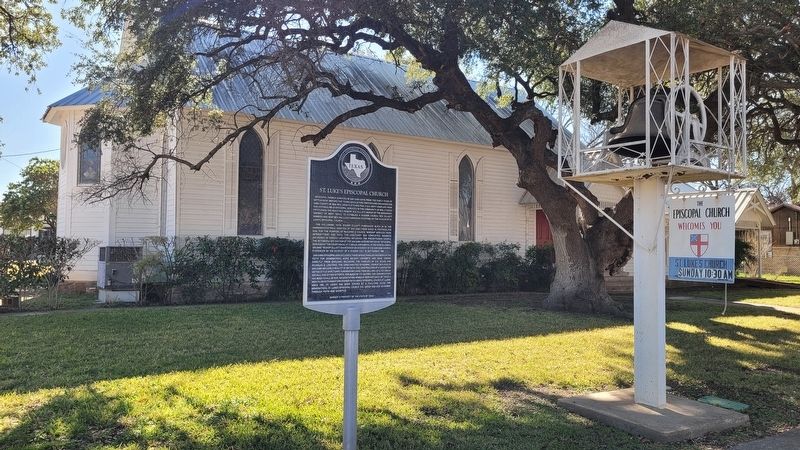 The St. Luke's Episcopal Church, Bell and Marker image. Click for full size.