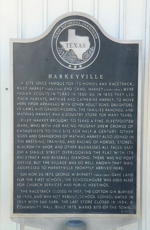 Harkeyville Marker image. Click for full size.