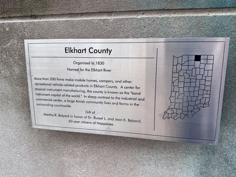 Elkhart County Marker image. Click for full size.