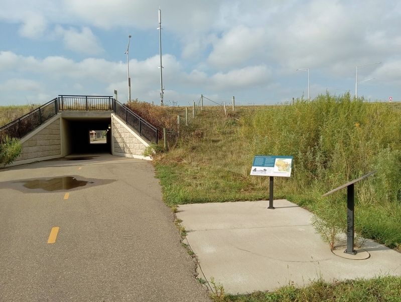 Indigenous Communities Marker just south of a tunnel under County Highway 35. Click for full size. Indigenous Communities Marker just south of a tunnel under County Highway 35 image. Click for full size.