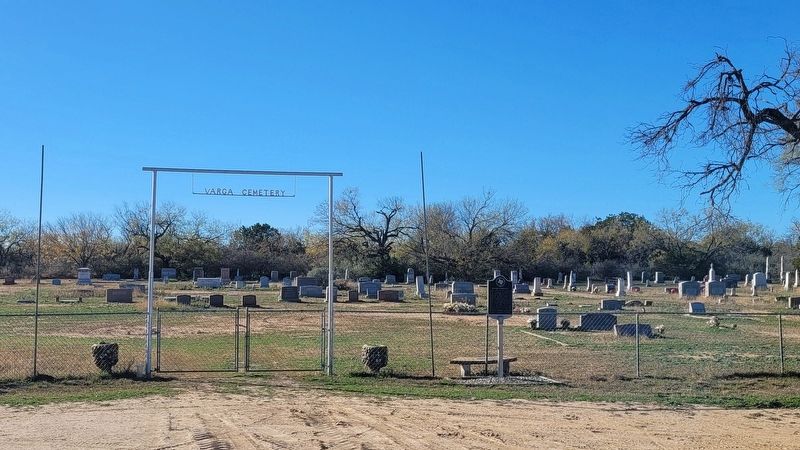 The view of the Bowser Community Marker in the Varga Cemetery image. Click for full size.