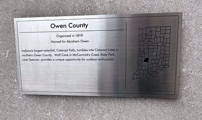 Owen County Marker image. Click for full size.