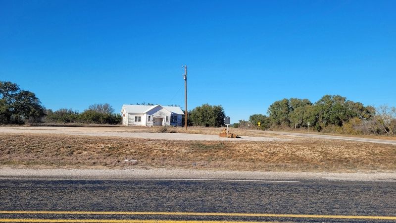 The view of the Rural Communities of Western Mills County Marker from across the highway image. Click for full size.