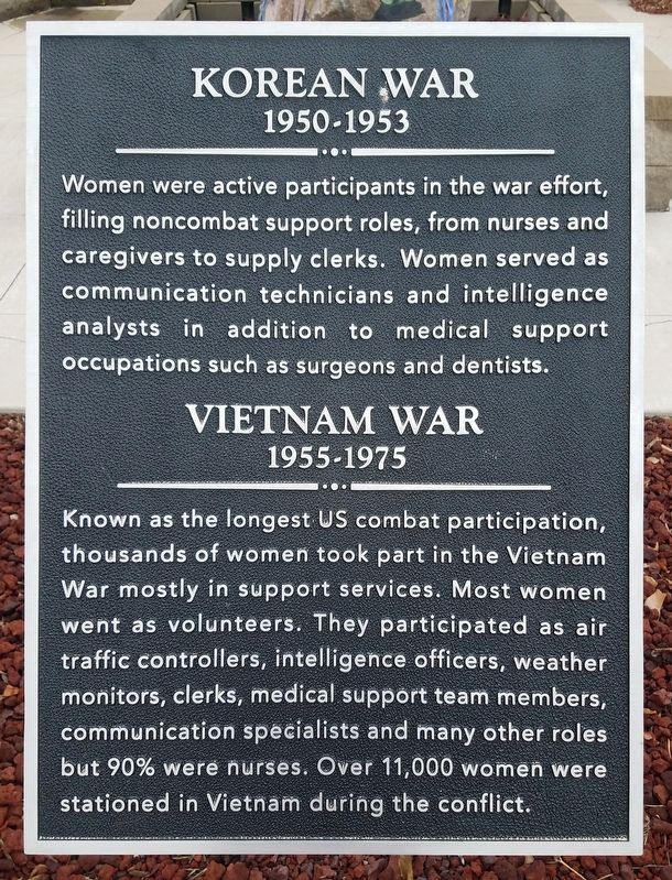 Korean War / Vietnam War Marker image. Click for full size.