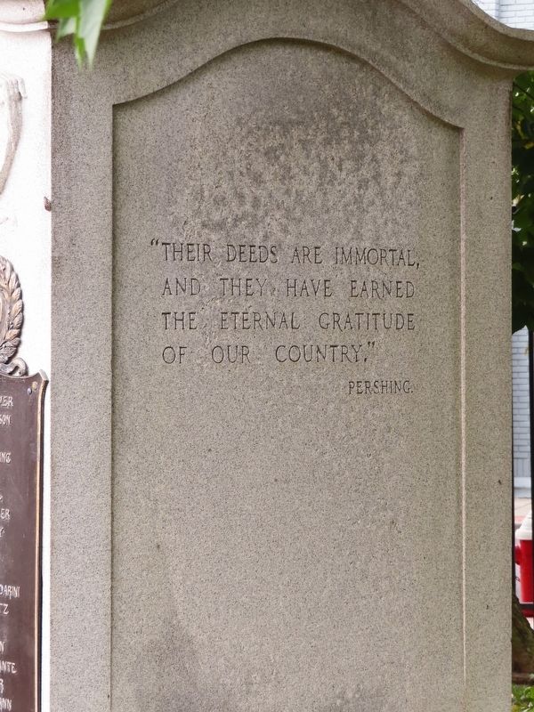 Union City World War I Memorial image. Click for full size.