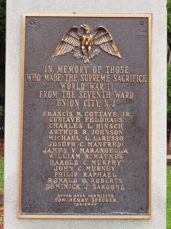 Union City World War II Memorial image. Click for full size.