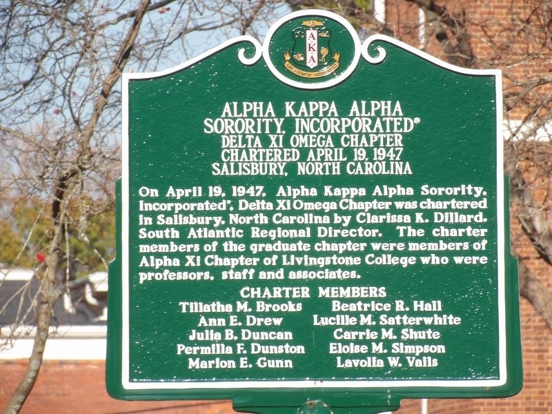 Alpha Kappa Alpha Sorority, Incorporated Marker image. Click for full size.