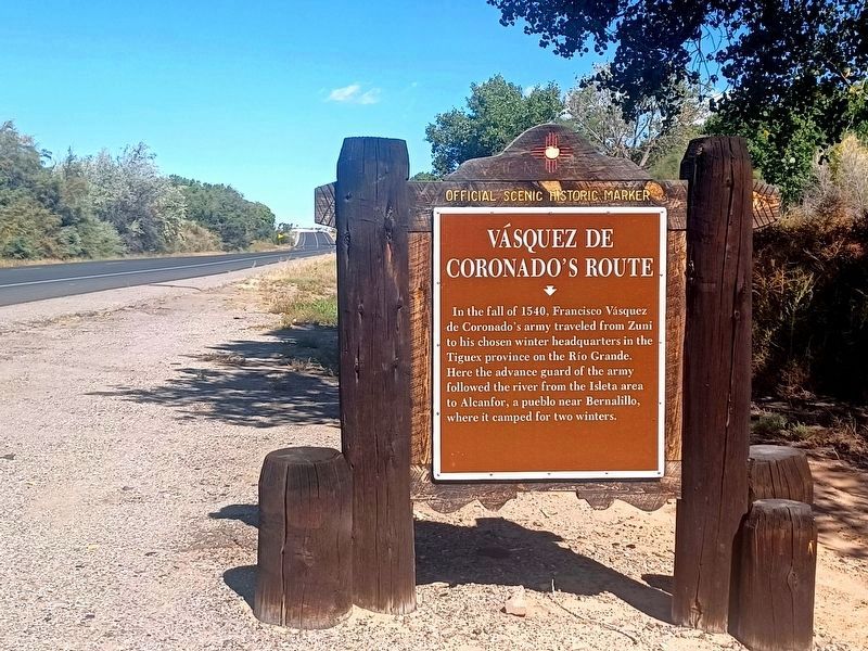 Vsquez de Coronado's Route Marker image. Click for full size.