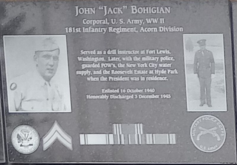 John "Jack" Bohigian Marker image. Click for full size.