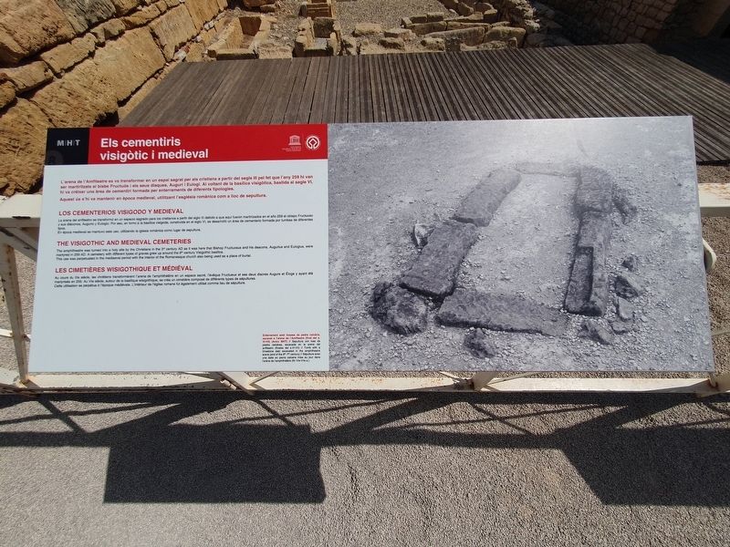 Els cementiris visig�tic i medieval / The Visigothic and Medieval Cemeteries Marker image. Click for full size.