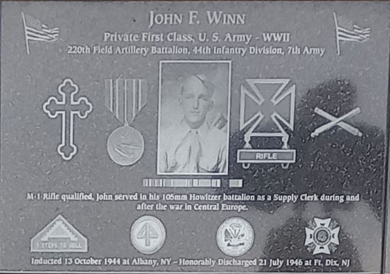 John F. Winn Marker image. Click for full size.