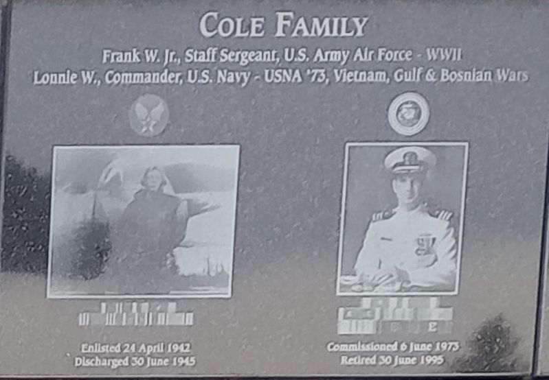 Cole Family Marker. Click for full size. Cole Family Marker image. Click for full size.