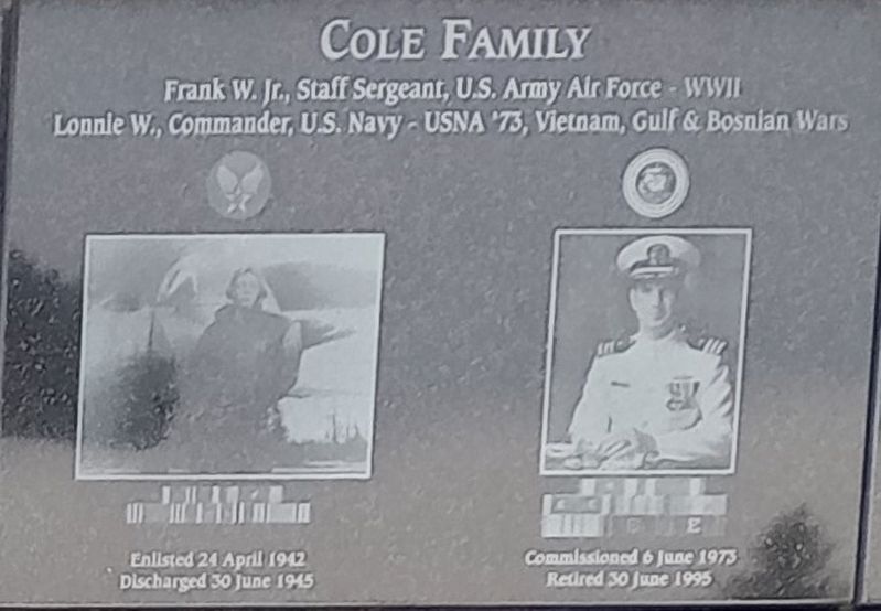 Cole Family Marker image. Click for full size.