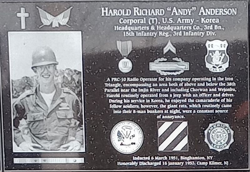 Harold Richard "Andy" Anderson Marker image. Click for full size.