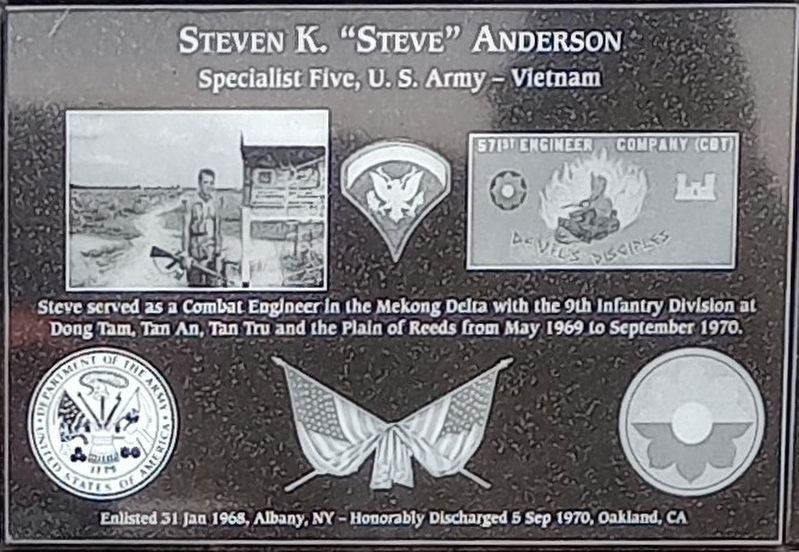 Steven K. "Steve" Anderson Marker image. Click for full size.