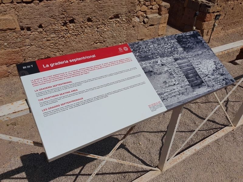 La graderia septentrional / The Northern Seating Area Marker image. Click for full size.