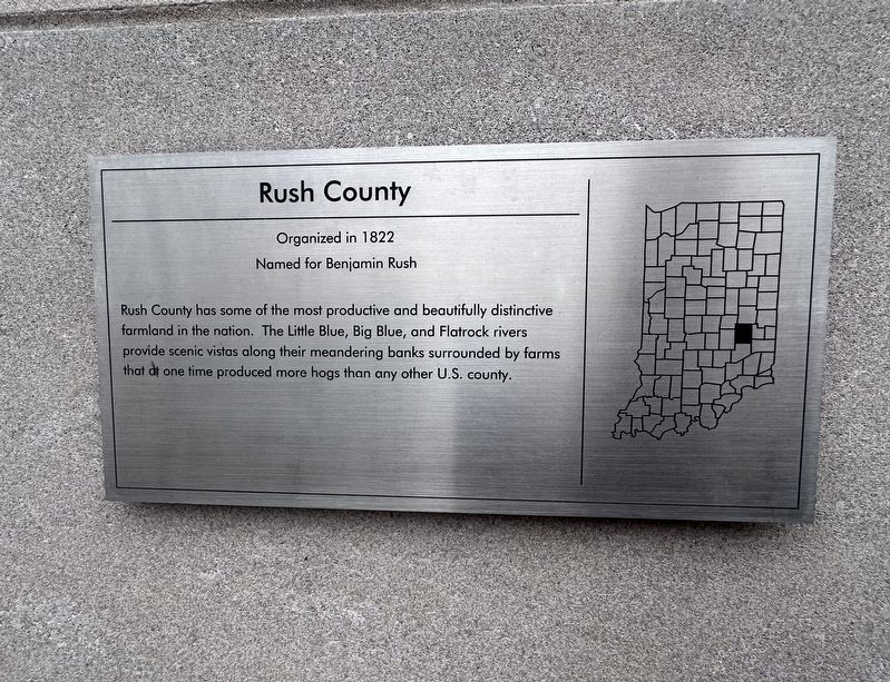 Rush County Marker image. Click for full size.