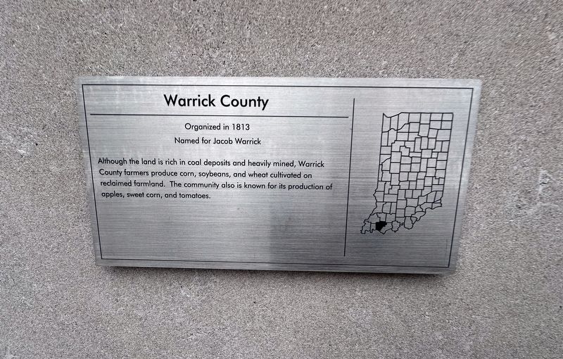 Warrick County Marker image. Click for full size.