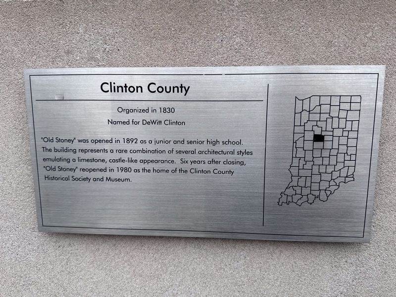 Clinton County Marker. Click for full size. Clinton County Marker image. Click for full size.