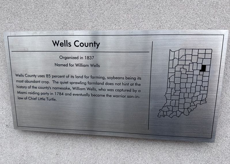 Wells County Marker image. Click for full size.