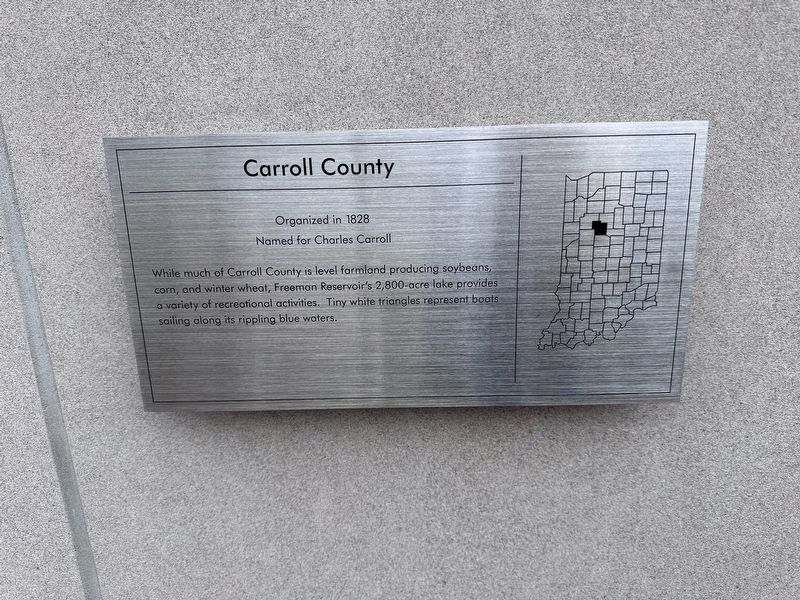 Carroll County Marker. Click for full size. Carroll County Marker image. Click for full size.