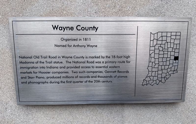 Wayne County Marker image. Click for full size.