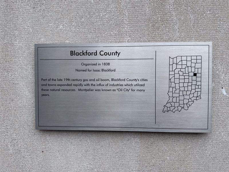 Blackford County Marker image. Click for full size.