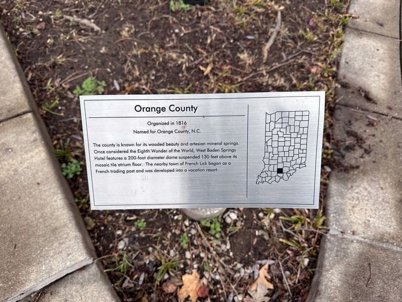 Orange County Marker. Click for full size. Orange County Marker image. Click for full size.