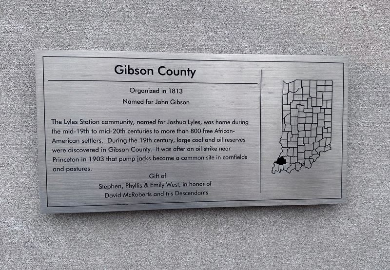 Gibson County Marker image. Click for full size.