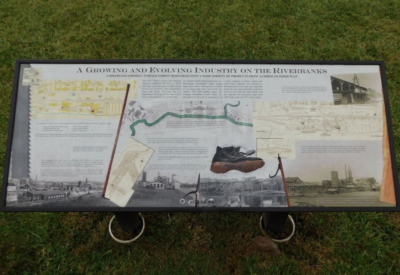 A Growing And Evolving Industry On The Riverbanks Marker image. Click for full size.
