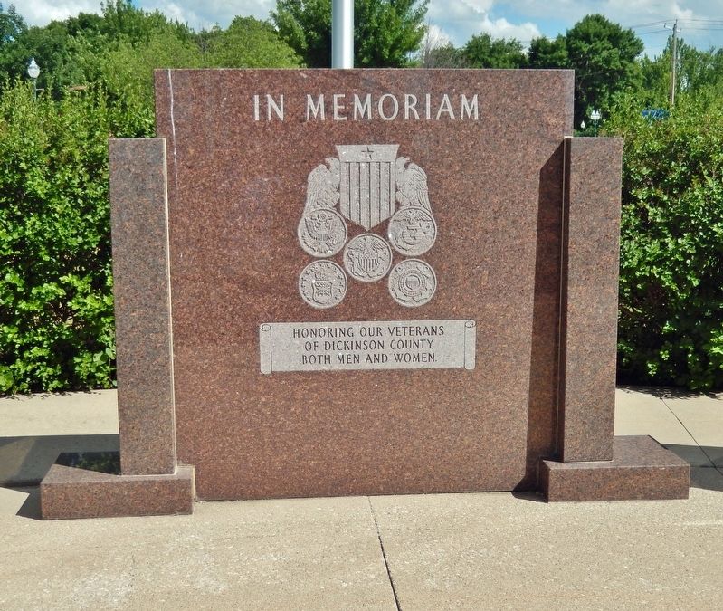 Dickinson County Veterans Memorial image. Click for full size.