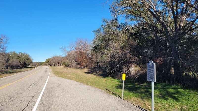 The view of the Jackson Massacre Marker along the highway image. Click for full size.
