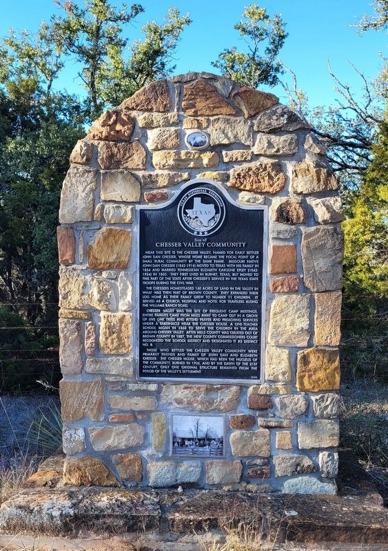 Site of Chesser Valley Community Marker image. Click for full size.