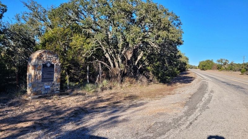 The view of the Site of Chesser Valley Community Marker along the highway image. Click for full size.