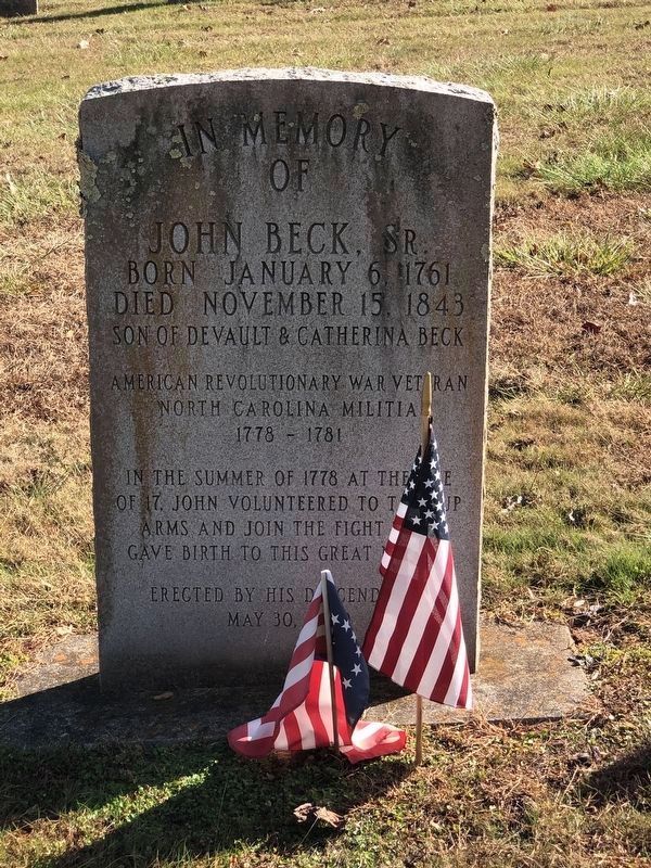 In Memory of John Beck, Sr. Memorial image. Click for full size.