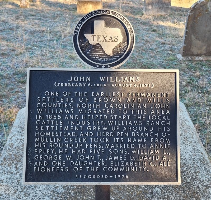 John Williams Marker image. Click for full size.