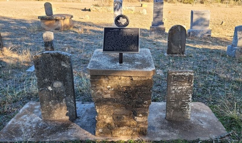 John and Annie Williams� Gravestones and Marker image. Click for full size.