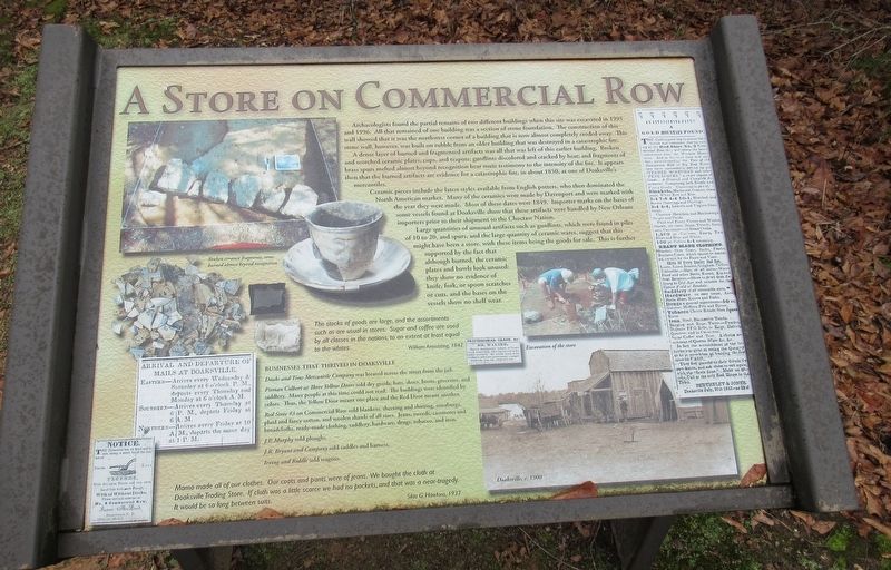 A Store On Commercial Row Marker. Click for full size. A Store On Commercial Row Marker image. Click for full size.