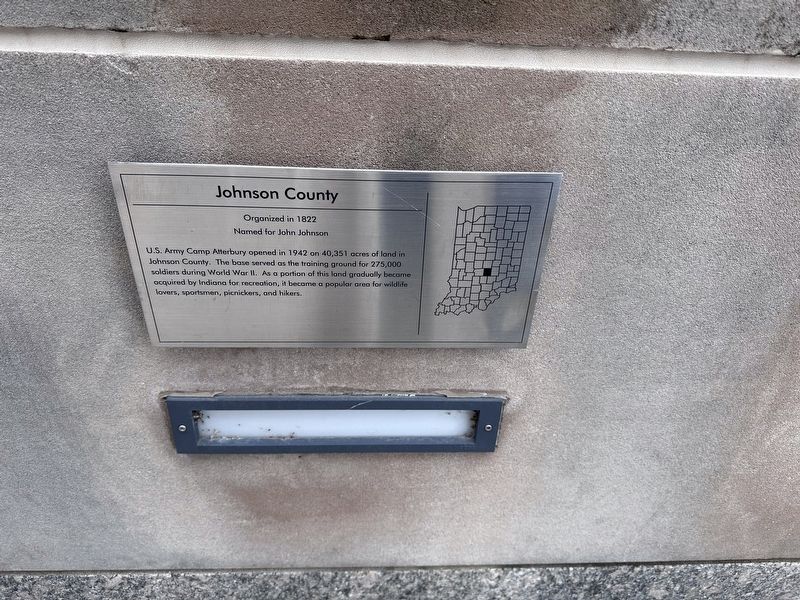 Johnson County Marker. Click for full size. Johnson County Marker image. Click for full size.
