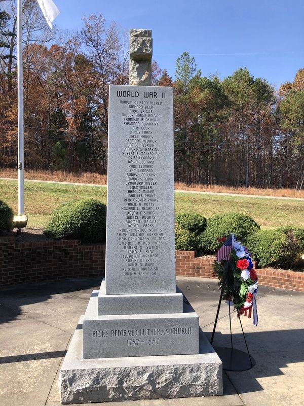 Beck's United Church of Christ Veterans Memorial image. Click for full size.