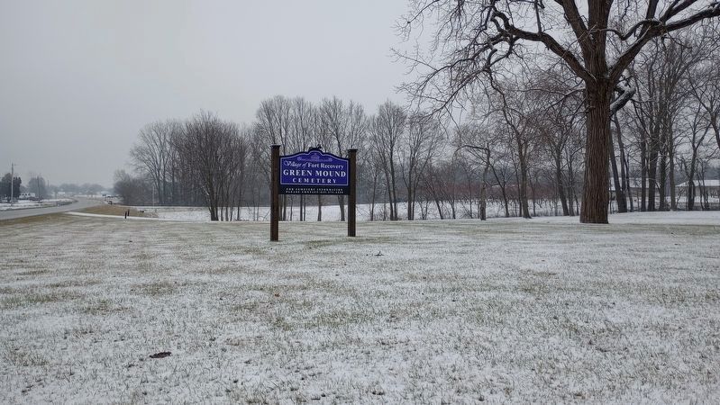 Green Mound Cemetery Sign. Click for full size. Green Mound Cemetery Sign image. Click for full size.