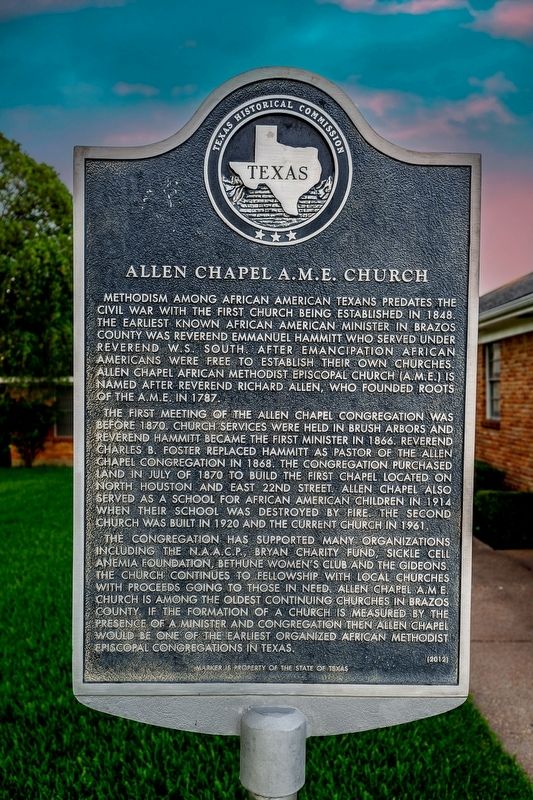 Allen Chapel A.M.E. Church Marker image. Click for full size.