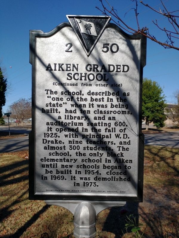 Aiken Graded School Marker. Click for full size. Aiken Graded School Marker image. Click for full size.