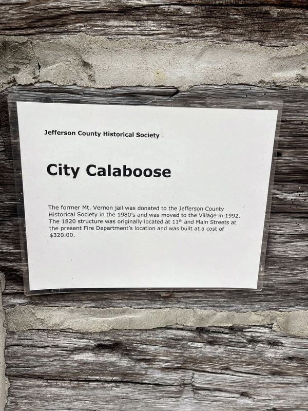 City Calaboose Marker image. Click for full size.