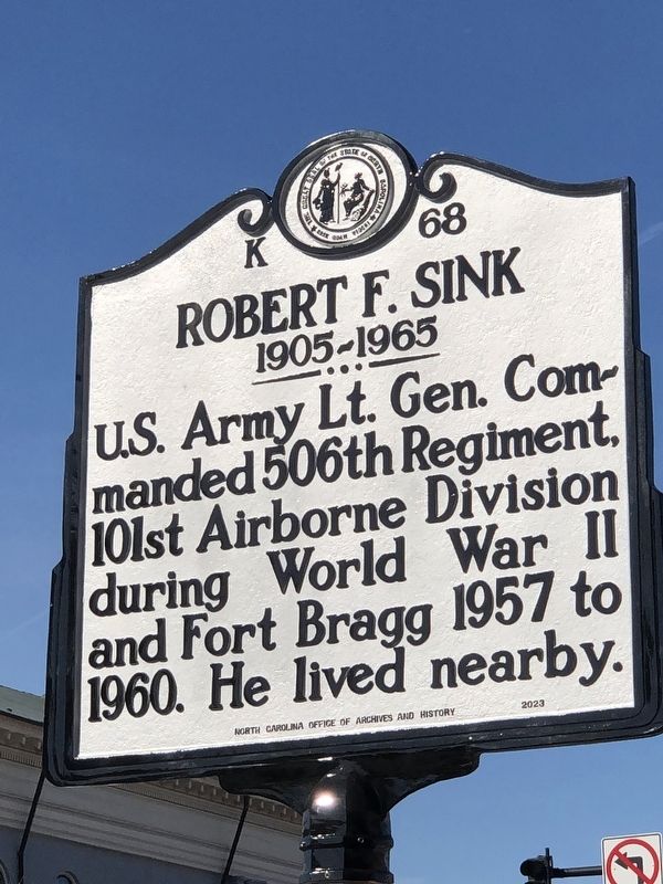 Robert F. Sink Marker image. Click for full size.